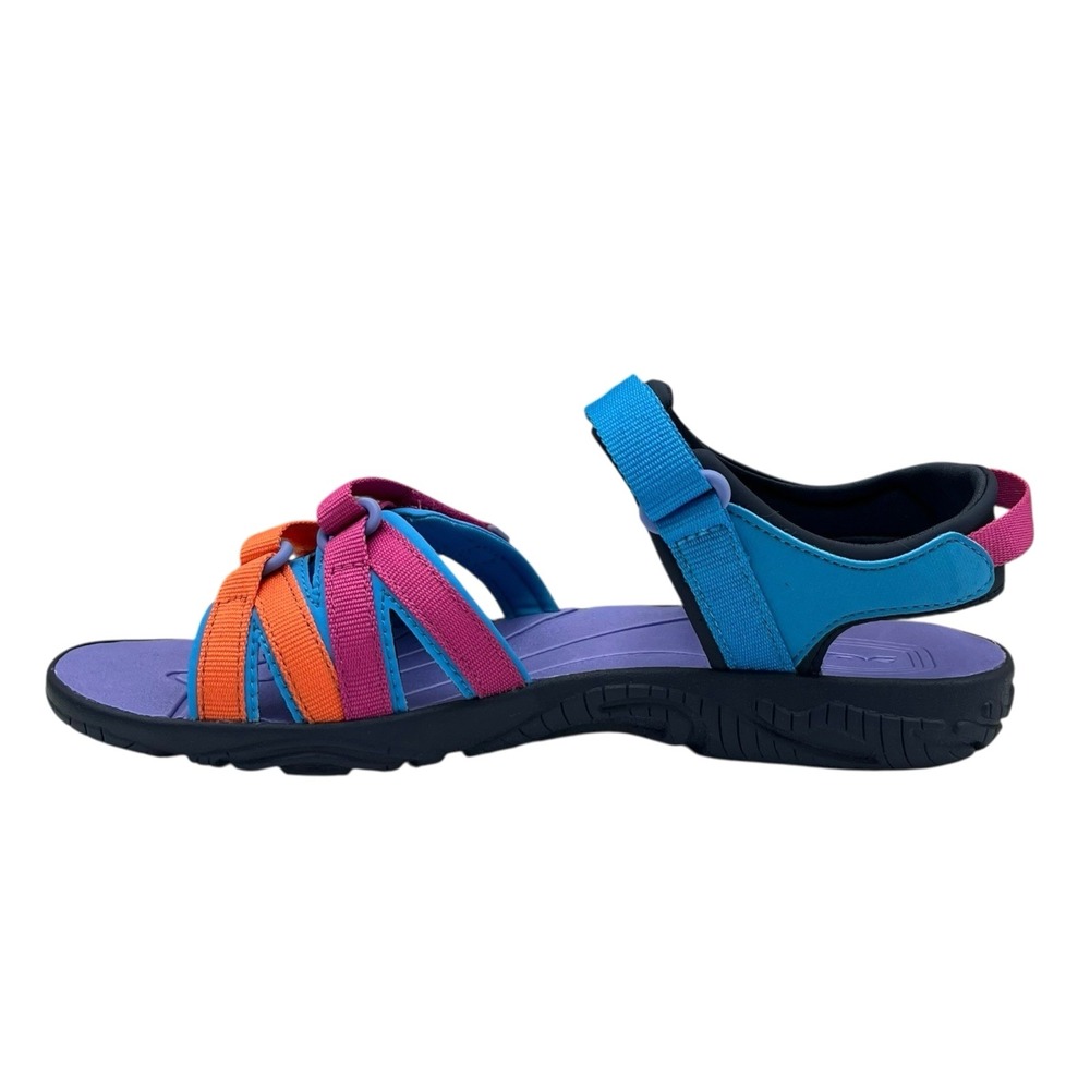 Teva Tirra Youth Big Girls Sport Sandals Size 6 Blue Rose Multi Open Toe Outdoor - Picture 8 of 14